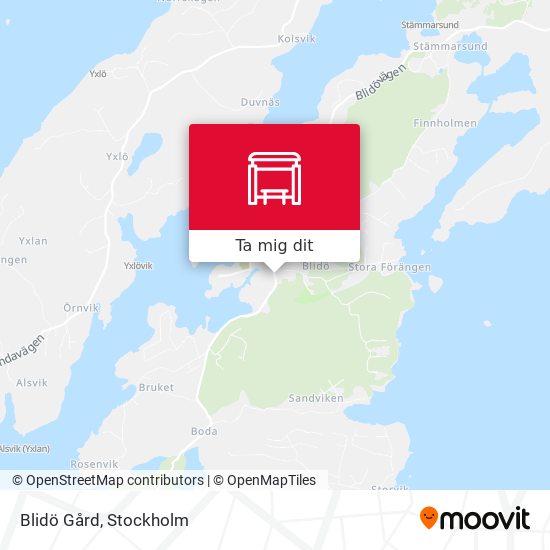 Blidö Gård karta