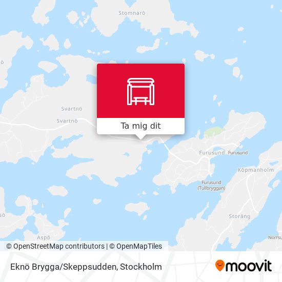 Eknö Brygga/Skeppsudden karta