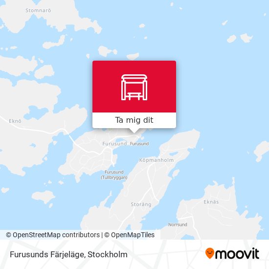 Furusunds Färjeläge karta
