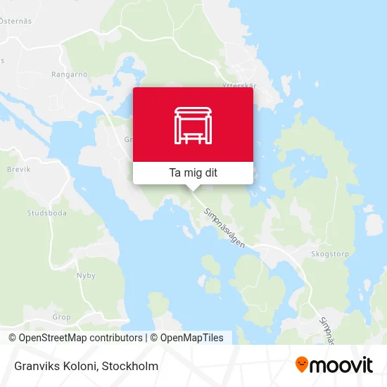 Granviks Koloni karta