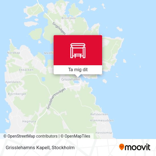 Grisslehamns Kapell karta