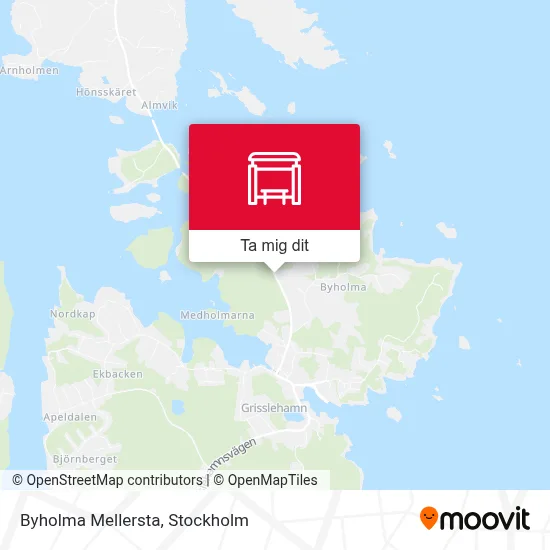 Byholma Mellersta karta