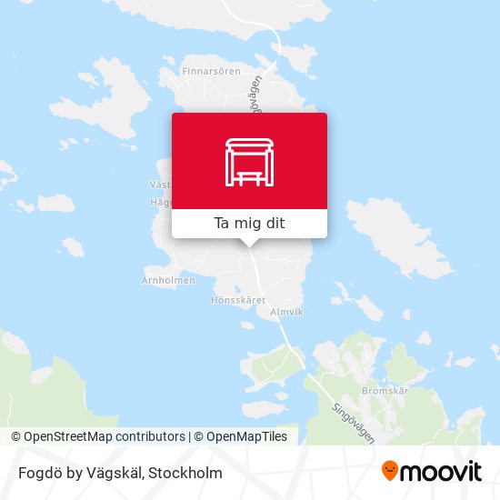 Fogdö by Vägskäl karta