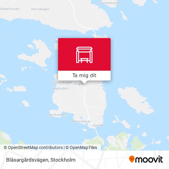 Blåsargårdsvägen karta