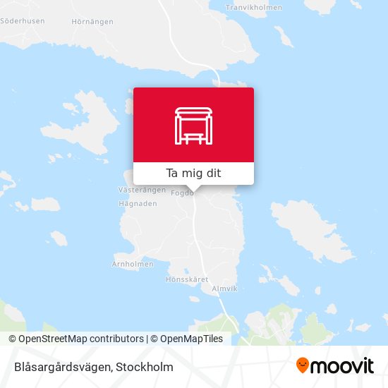 Blåsargårdsvägen karta