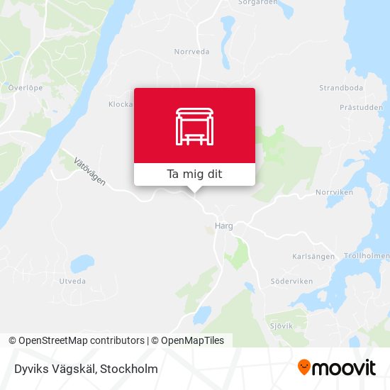 Dyviks Vägskäl karta