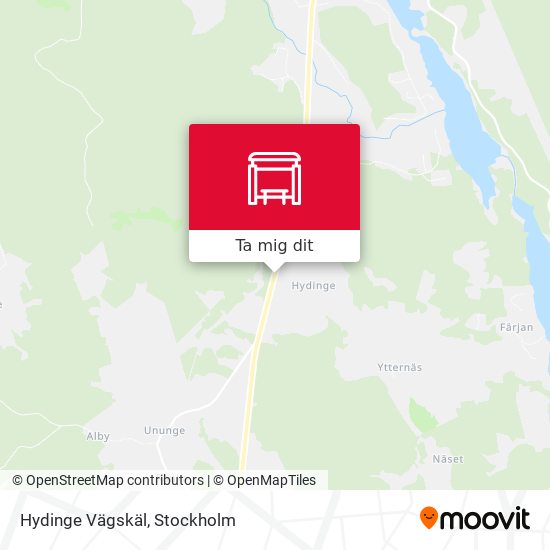 Hydinge Vägskäl karta