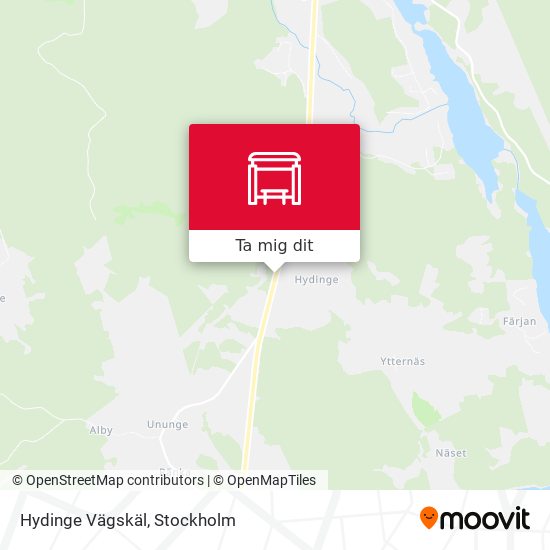Hydinge Vägskäl karta