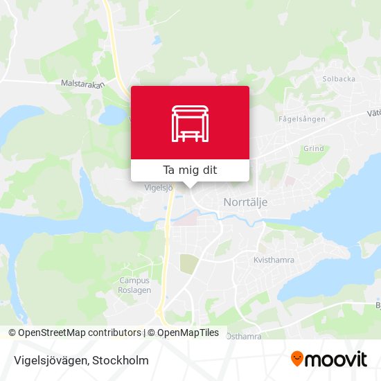 Vigelsjövägen karta