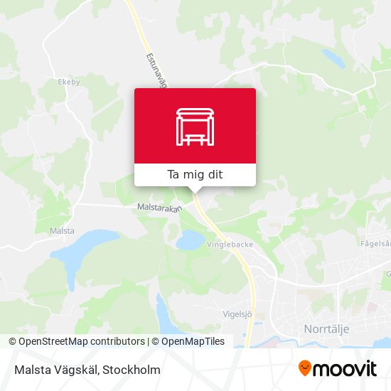 Malsta Vägskäl karta