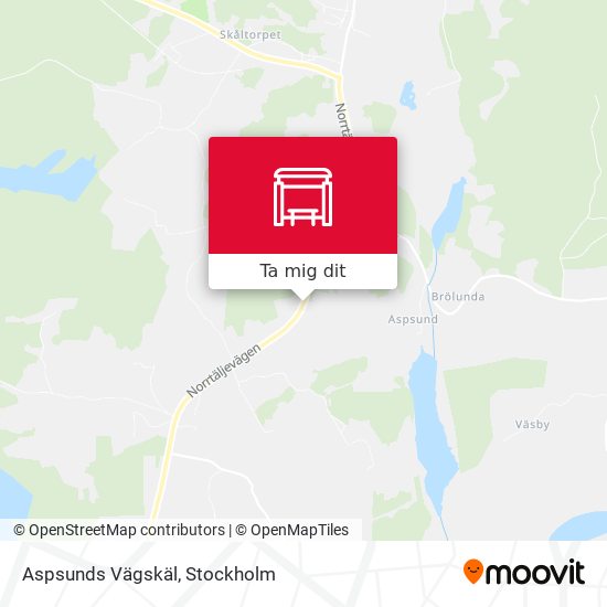 Aspsunds Vägskäl karta