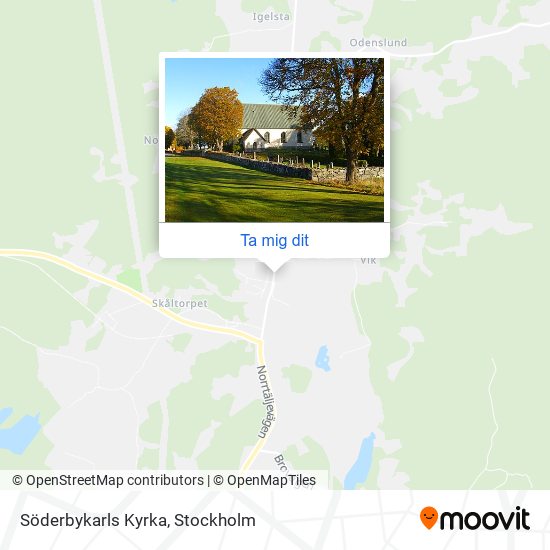 Söderbykarls Kyrka karta