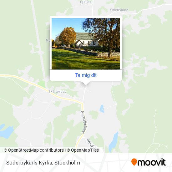 Söderbykarls Kyrka karta