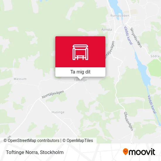 Toftinge Norra karta