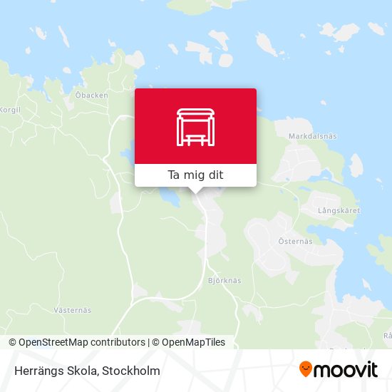 Herrängs Skola karta