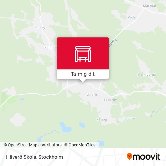 Häverö Skola karta