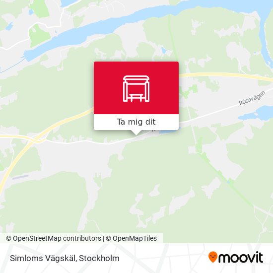 Simloms Vägskäl karta