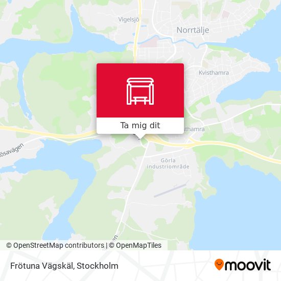 Frötuna Vägskäl karta
