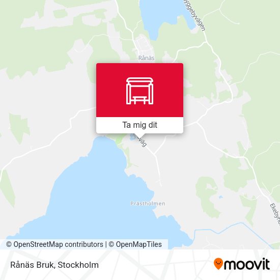 Rånäs Bruk karta