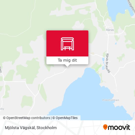 Mjölsta Vägskäl karta