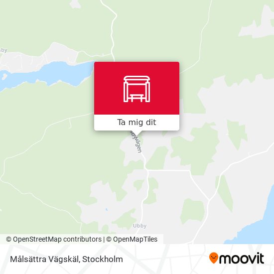 Målsättra Vägskäl karta