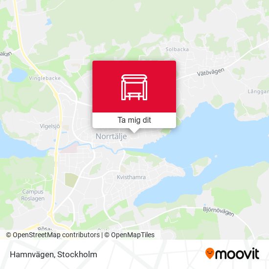 Hamnvägen karta