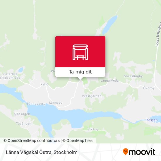 Länna Vägskäl Östra karta
