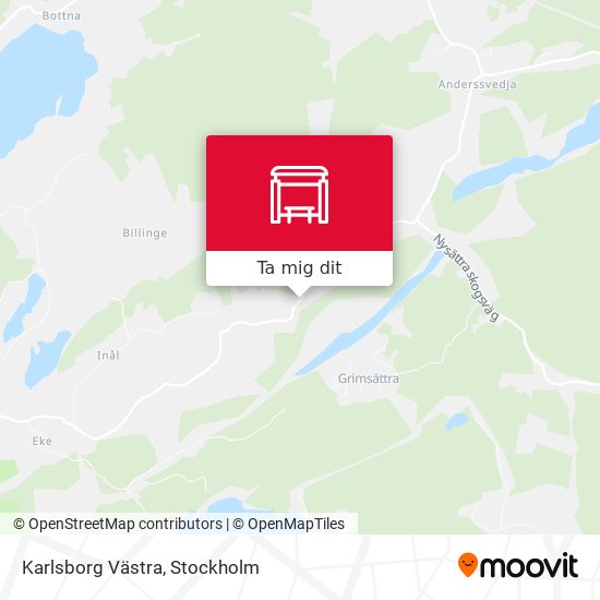 Karlsborg Västra karta