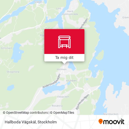 Hallboda Vägskäl karta
