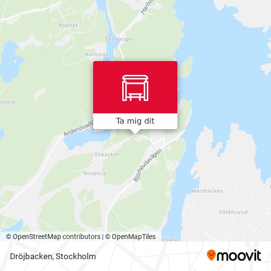 Dröjbacken karta