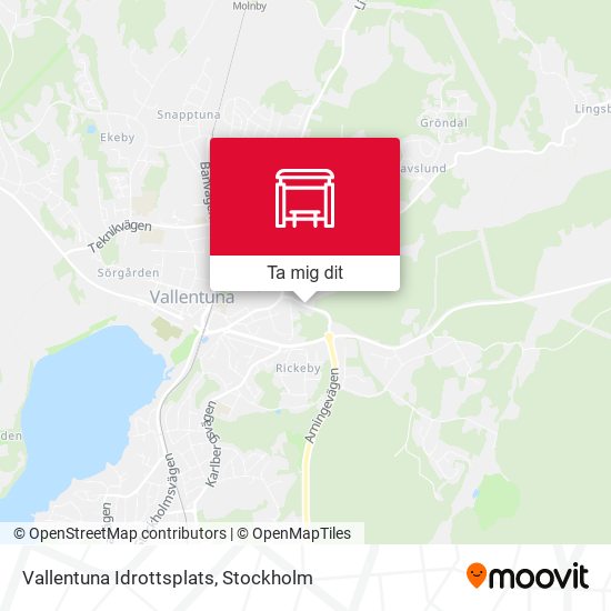 Vallentuna Idrottsplats karta