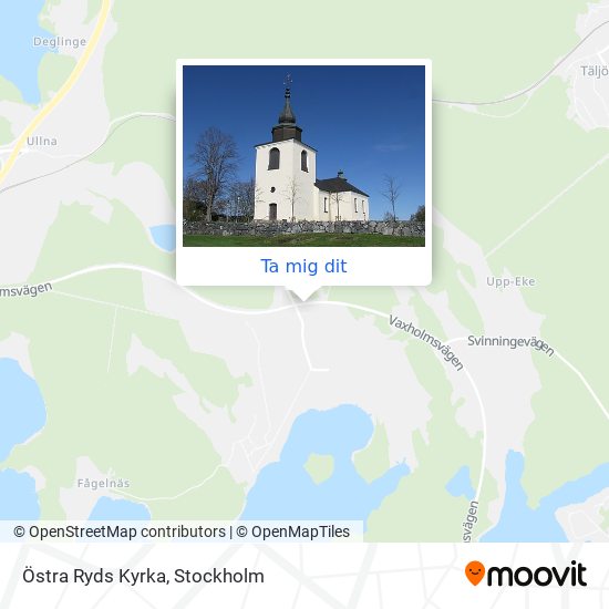 Östra Ryds Kyrka karta