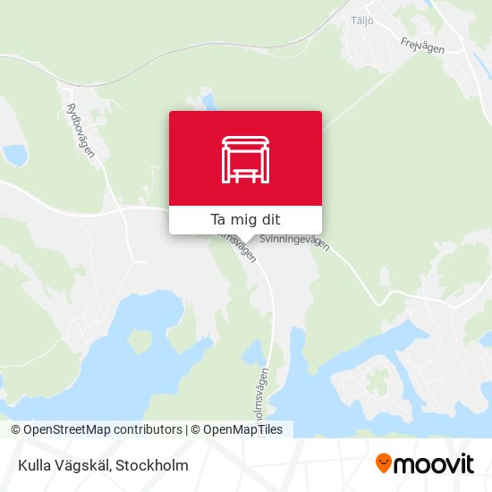 Kulla Vägskäl karta