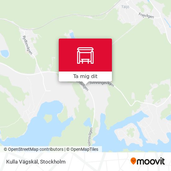 Kulla Vägskäl karta