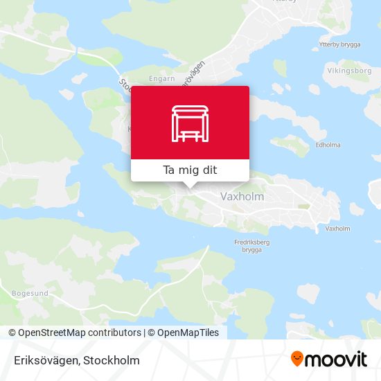 Eriksövägen karta
