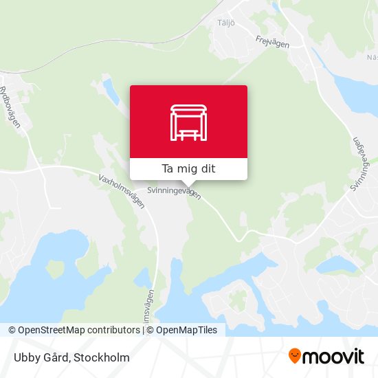 Ubby Gård karta