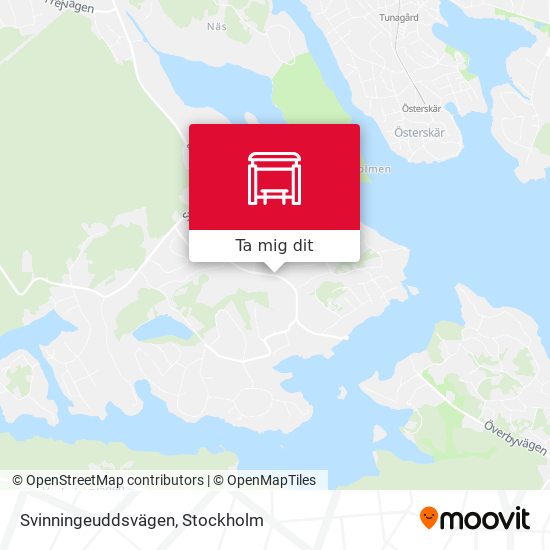 Svinningeuddsvägen karta