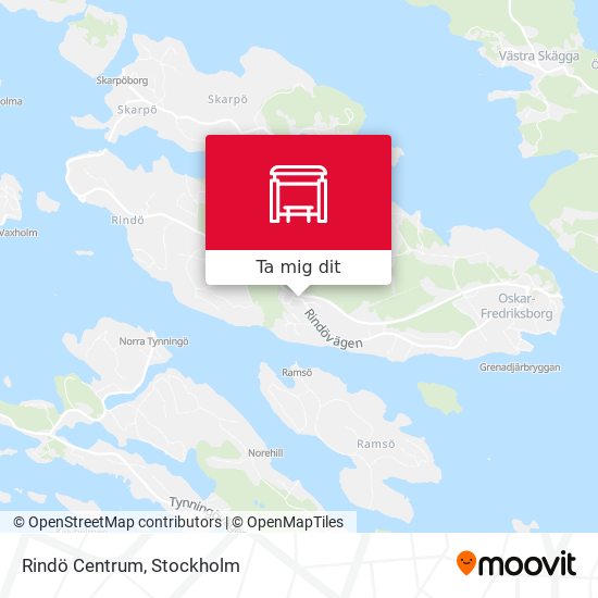 Rindö Centrum karta