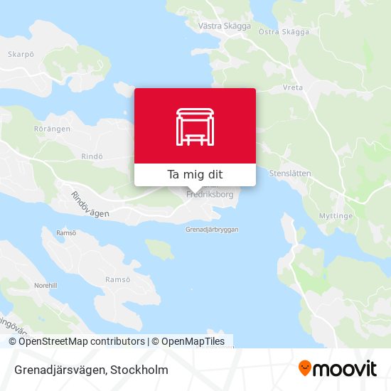 Grenadjärsvägen karta
