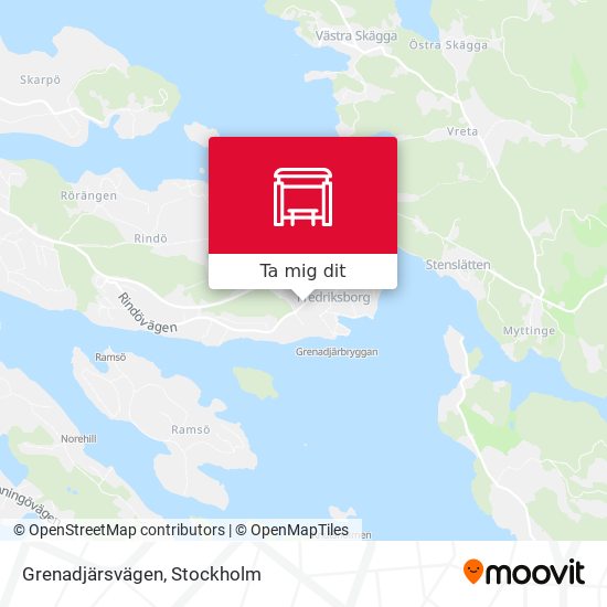 Grenadjärsvägen karta