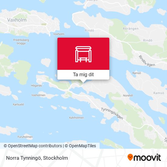 Norra Tynningö karta