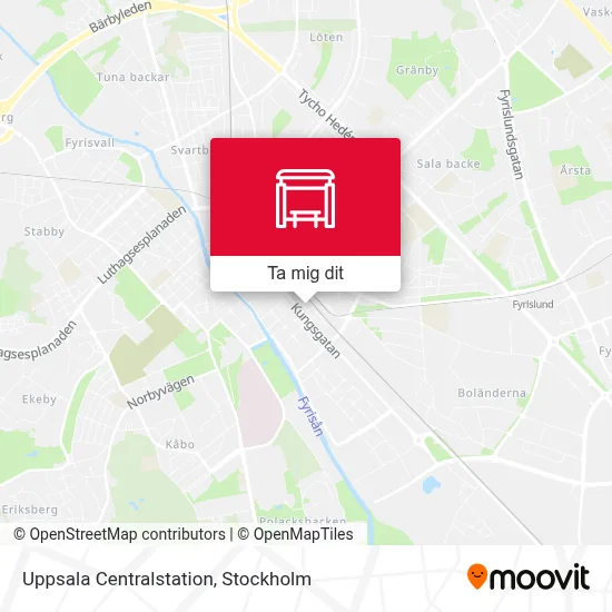 Uppsala Centralstation karta