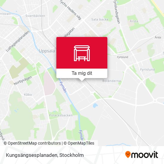 Kungsängsesplanaden karta