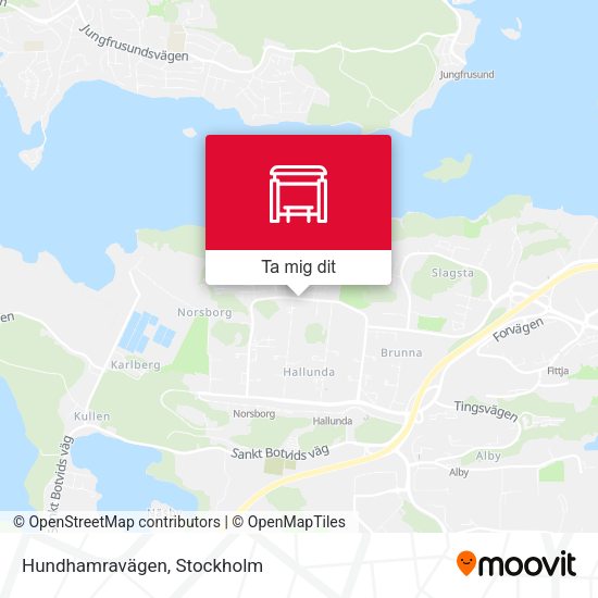 Hundhamravägen karta