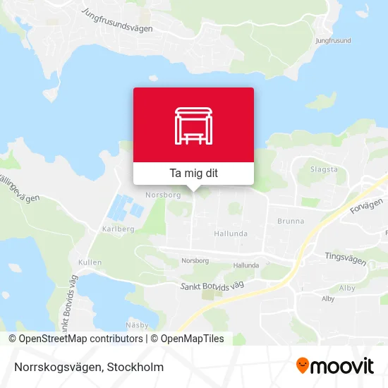 Norrskogsvägen karta