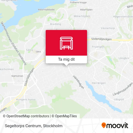 Segeltorps Centrum karta