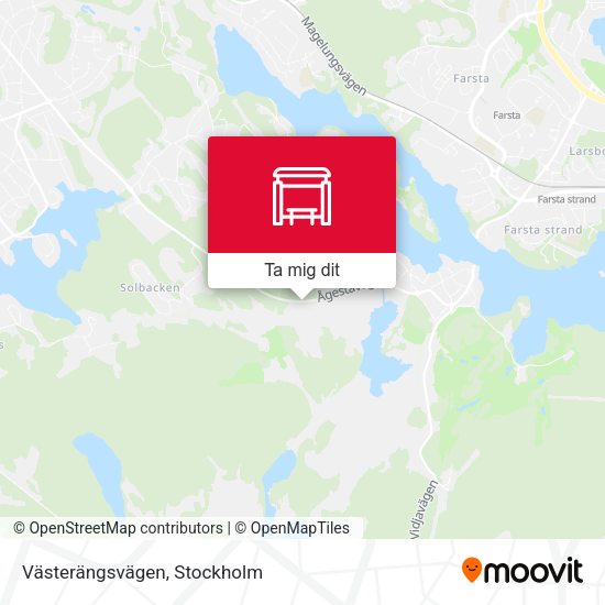 Västerängsvägen karta