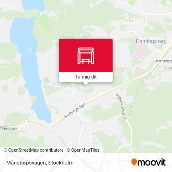 Månstorpsvägen karta