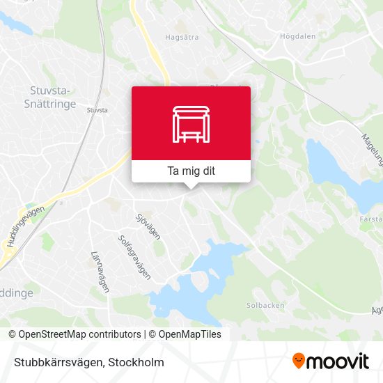 Stubbkärrsvägen karta