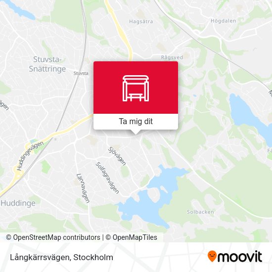 Långkärrsvägen karta